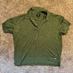 Jones New York Olive Green Knit Polo – Size L